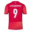 Virallinen Fanipaita Puola Lewandowski 9 Vieraspelipaita Euro 2024 - Miesten